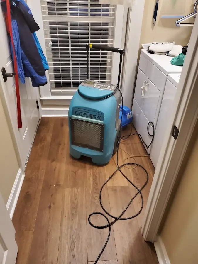 Commercial dehumidifier deployed for Flood Damage Cleanup in Holdrege